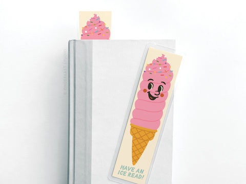 Have An Ice Read Ice Cream Laminated Bookmark
