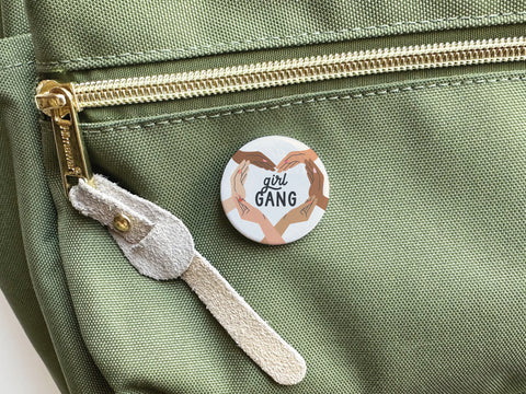 Girl Gang Pinback Button