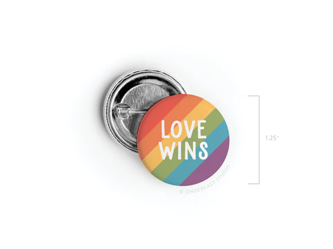 Love Wins Pinback Button