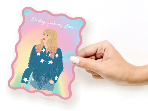 Wavy Die Cut TS Lover Notecard