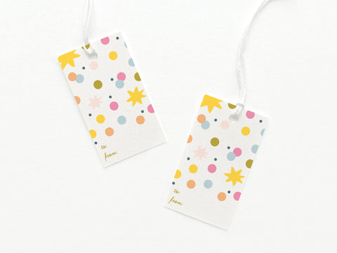 Confetti Gift Tag