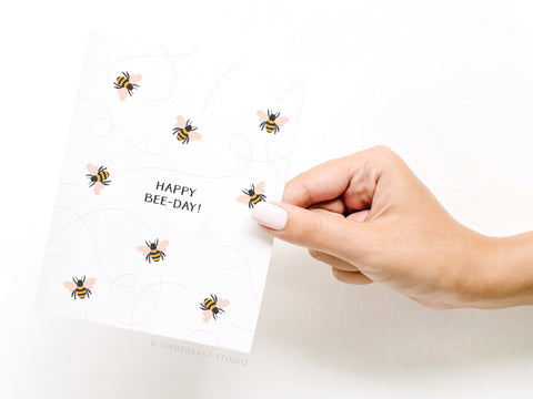 Happy Bee-day! Greeting Card