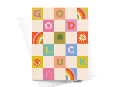 Groovy Good Luck Greeting Card