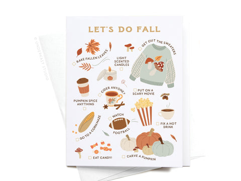 Let’s Do Fall Greeting Card