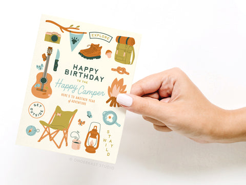 Happy Birthday to the Happy Camper Greeting Card