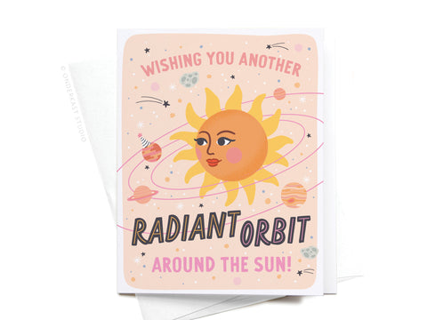 Radiant Orbit Around the Sun Greeting Card