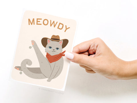 Meowdy Greeting Card