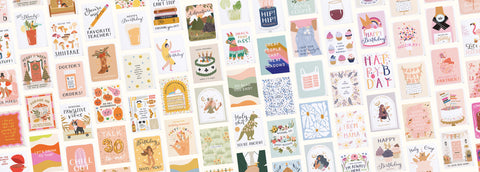 Onderkast Studio cards organized by rainbow color