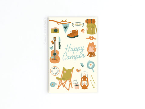 Happy Camper Refrigerator Magnet