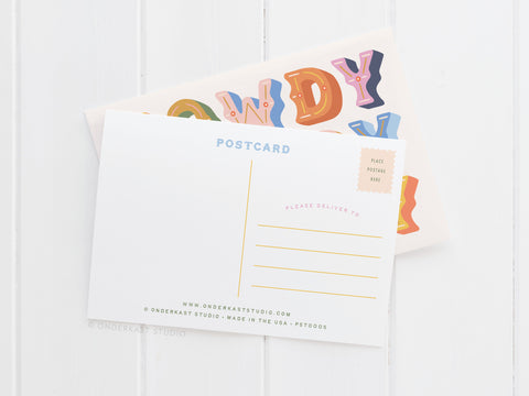 Howdy Howdy Howdy Postcard