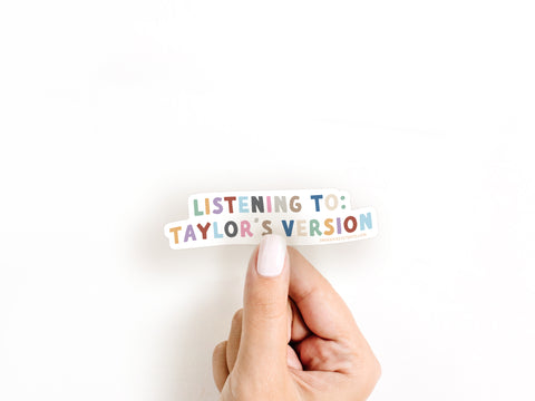 Listening To Taylor’s Version Sticker