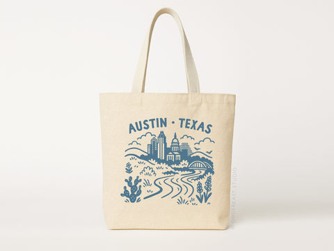 Austin Skyline Tote Bag