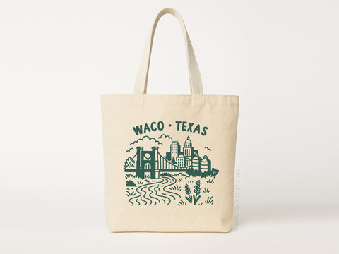 Waco Skyline Tote Bag