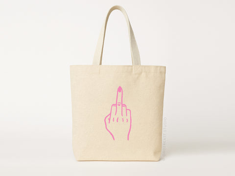 Middle Finger Tote Bag