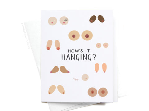 How’s It Hanging Boobs Greeting Card - DISCONTINUED