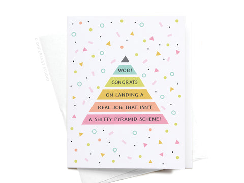 Pyramid Scheme Greeting Card – DISCONTINUED