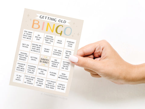 Getting Old Bingo Greeting Card