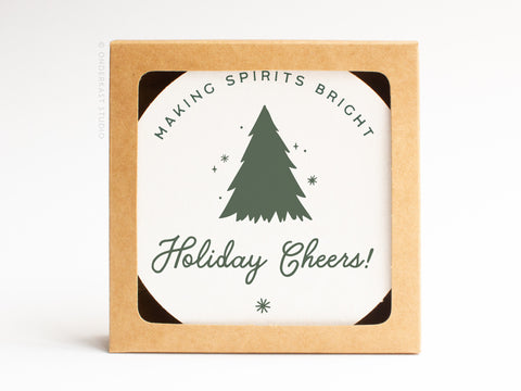 Holiday Cheers Coaster Set