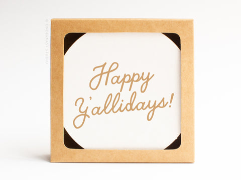 Happy Y’allidays Coaster Set