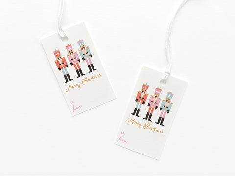 Merry Christmas Nutcracker Gift Tag