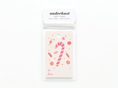 Candy Cane Gift Tag