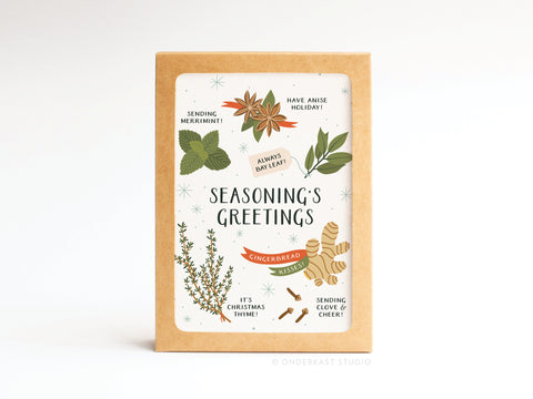 Seasoning’s Greetings Folded Greeting Note Set of 10