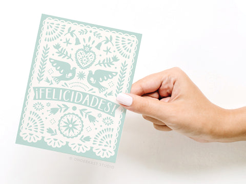 Felicidades Papel Picado Greeting Card