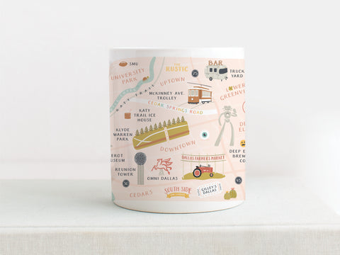 Dallas Map Mug