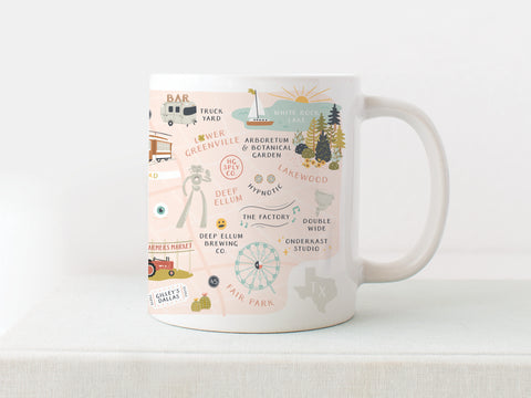 Dallas Map Mug