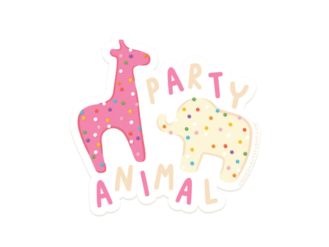 Frosted Party Animal Cookies Sticker