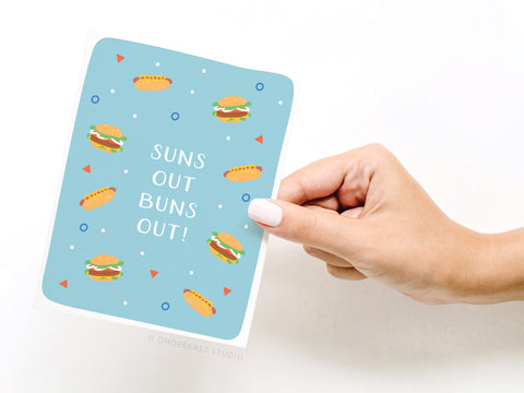 Suns Out Buns Out! Greeting Card