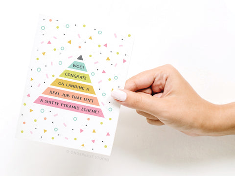 Pyramid Scheme Greeting Card – DISCONTINUED