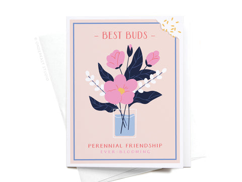 Best Buds Flower Seed Packet Greeting Card
