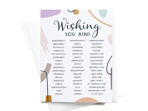 Wishing You A(n) Greeting Card