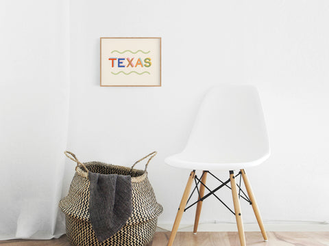 Funky Texas Art Print