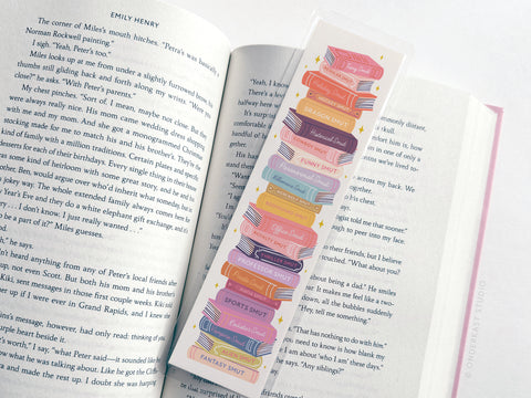 Smut Book Stack Laminated Bookmark