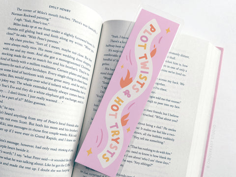 Plot Twists & Hot Trysts Laminated Bookmark