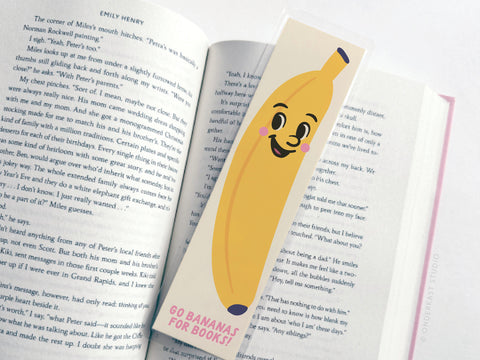 Go Bananas For Books Laminated Bookmark