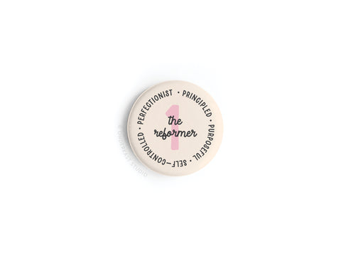 Enneagram Button Magnet – 1 The Reformer