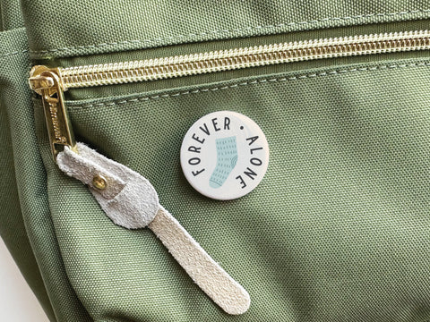 Forever Alone Sock Pinback Button