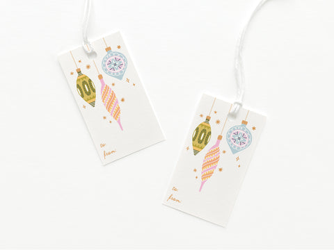 Mod Ornaments Gift Tag