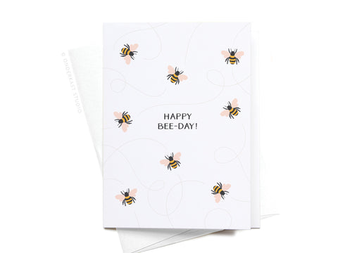Happy Bee-day! Folded Greeting Note Set of 10