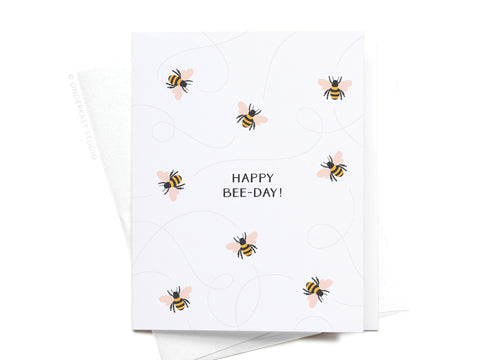 Happy Bee-day! Greeting Card