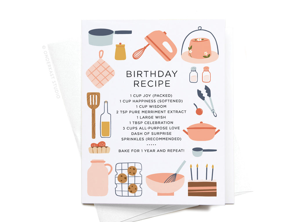 Birthday Recipe Greeting Card