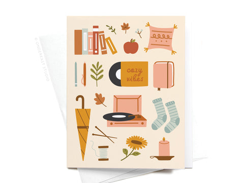 Cozy Vibes Greeting Card