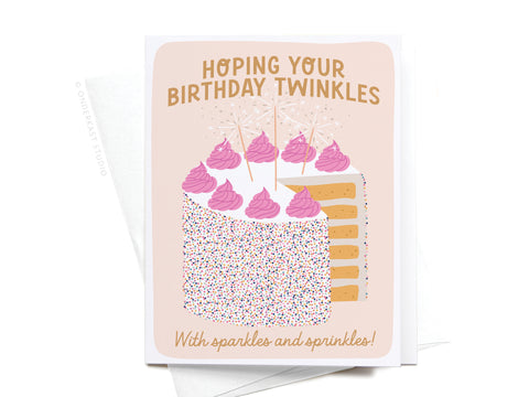 Birthday Sparkles and Sprinkles Greeting Card