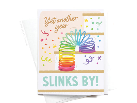 Yet Another Year Slinks By Greeting Card