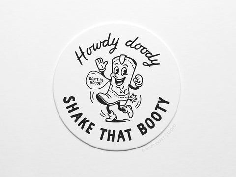 Howdy Doody Boot Letterpress Coaster Set
