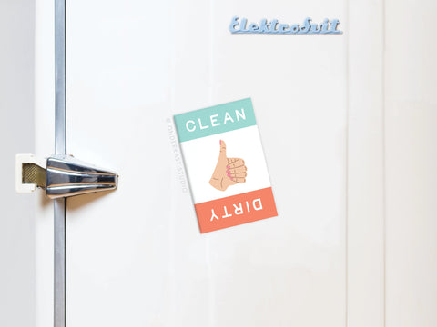 Dirty Clean Thumbs Up/Down Dishwasher Refrigerator Magnet