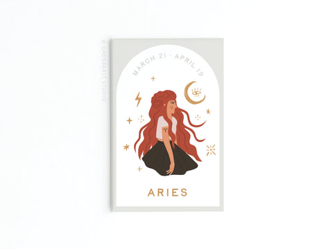 Aries Zodiac Refrigerator Magnet